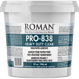 Roman PRO-838 Qt Clear Heavy Duty Wallpaper Adhesive