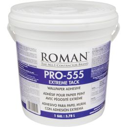 Roman PRO-555 1gal Vinyl Over Vinyl Extreme Tack Wallpaper Adhesive