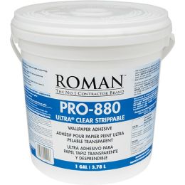 Roman PRO-880 1gal Ultra Clear Premium Wallpaper Adhesive