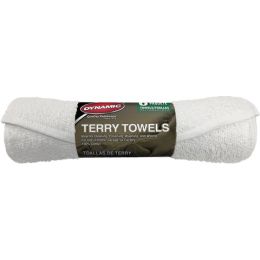 Dynamic 14" x 17" White Terry Towel 6Pk