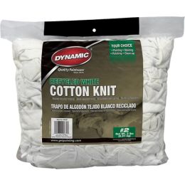 Dynamic #2 2Lb Bag Recycled White Cotton Knit Wiping Cloth
