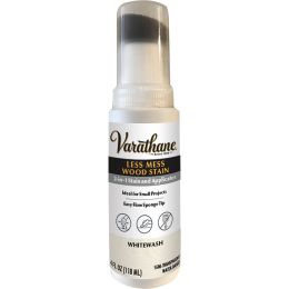 Varathane 4oz Semi-Transparent Whitewash Water-Based Less Mess 2-in-1 Wood Stain & Applicator