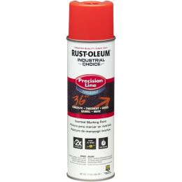 Rust-Oleum 17oz Fluorescent Red-Orange Industrial Choice Water-Based Inverted Marking Spray Paint