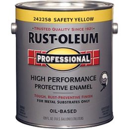 Rust-Oleum 1gal Safety Yellow Professional Oil Based Enamel Paint (Low Odor)
