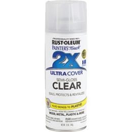 Rust-Oleum 12oz Semi-Gloss Clear 2X Ultra Cover Painters Touch Spray Paint