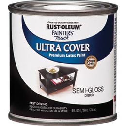 Rust-Oleum .5pt Semi-Gloss Black Ultra Cover Painters Touch Paint