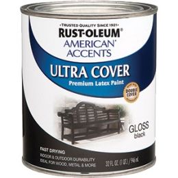 Rust-Oleum qt Gloss Black Ultra Cover Painters Touch Paint