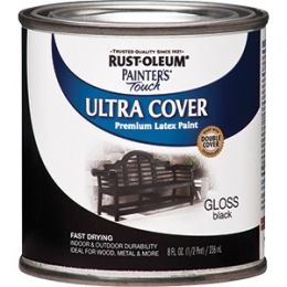 Rust-Oleum .5pt Gloss Black Ultra Cover Painters Touch Paint