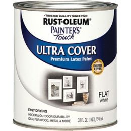 Rust-Oleum qt Flat White Ultra Cover Painters Touch Paint