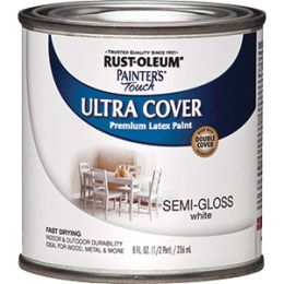 Rust-Oleum .5pt Semi-Gloss White Ultra Cover Painters Touch Paint