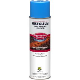 Rust-Oleum 17oz Caution Blue Industrial Choice Water-Based Inverted Construction Spray Paint