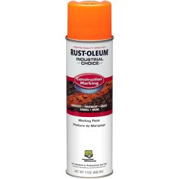 Rust-Oleum 17oz Fluorescent Orange Industrial Choice Construction Marking Paints