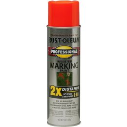 Rust-Oleum 15oz Fluorescent Red-Orange 2X Inverted Marking Spray Paint