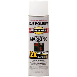 Rust-Oleum 15oz White 2X Inverted Marking Spray Paint