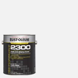 Rust-Oleum 1gal Flat White Traffic and Zone Striping Paint