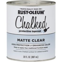 Rust-Oleum Qt Clear Matte Protective Topcoat For Chalked Paint