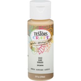 Testors Craft 2oz Gold Metallic Acrylic Paint