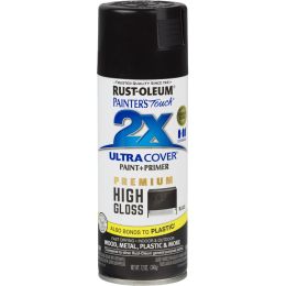 Rust-Oleum 12oz High Gloss Black 2X Ultra Cover Spray Paint
