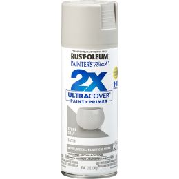 Rust-Oleum 12oz Satin Stone Gray 2X Ultra Cover Painters Touch Spray Paint