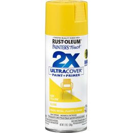 Rust-Oleum 12oz Gloss Sun Yellow 2X Ultra Cover Painters Touch Spray Paint