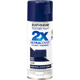 Rust-Oleum 12oz Gloss Navy Blue 2X Ultra Cover Painters Touch Spray Paint