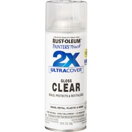 Rust-Oleum 12oz Gloss Clear 2X Ultra Cover Painters Touch Spray Paint