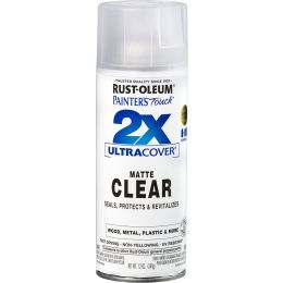 Rust-Oleum 12oz Matte Clear 2X Ultra Cover Painters Touch Spray Paint
