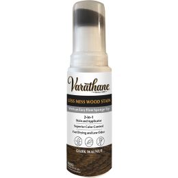Varathane 4oz Semi-Transparent Dark Walnut Water-Based Less Mess 2-in-1 Wood Stain & Applicator