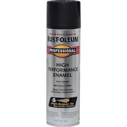 Rust-Oleum 15oz Flat Black Professional High Performance Spray Paint Enamel