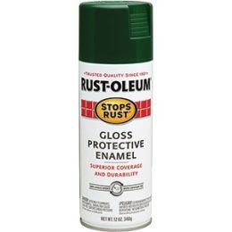 Rust-Oleum 12oz Gloss Hunter Green Stops Rust Spray Paint