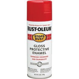 Rust-Oleum 12oz Gloss Sunrise Red Stops Rust Spray Paint