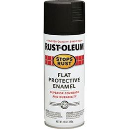 Rust-Oleum 12oz Flat Black Stops Rust Spray Paint