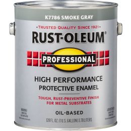Rust-Oleum 1gal Smoke Gray Professional Oil Based Enamel Paint (High Performance)