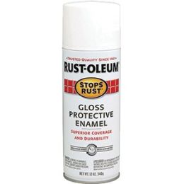 Rust-Oleum 12oz Gloss White Stops Rust Spray Paint