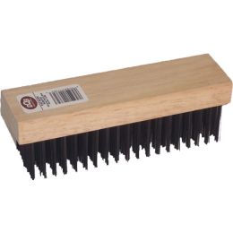 DQB 7-1/4" 6x19 Row Wood Block Wire Brush