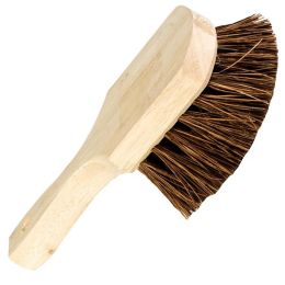 DQB 8" Palmyra Utility/Pot Scrub Brush Wood Handle