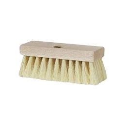 DQB 7" x 2" Trim White Tampico Roof Brush w/Threaded Hole
