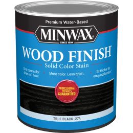 Minwax Qt True Black Wood Finish Water-Based Solid Color Stain