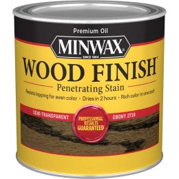 Minwax .5Pt Ebony 2718 Semi-Transparent Stain (High Performance)