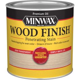 Minwax .5 Pt Simply White 275 Semi-Transparent Stain (High Performance)