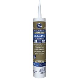 GE 10.1 oz White Window & Door Silicone II Sealant (IDH: 2811093)