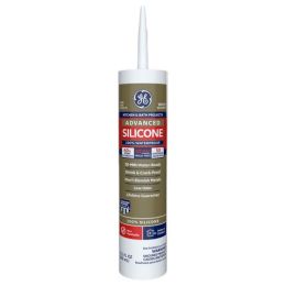 GE 10.1 oz White Kitchen & Bath Advanced Silicone II Sealant