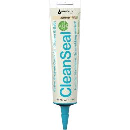 Sashco Almond 6 oz CleanSeal Active Enzyme Kitchen & Bath Caulk squeeze tube