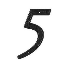 Stanley National #5 4" Cast Brass House Number