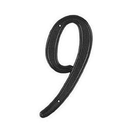 Stanley National #9 4" Cast Brass House Number