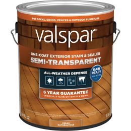 Valspar 1gal Cedar Naturaltone One-Coat Semi-Transparent Stain & Sealer