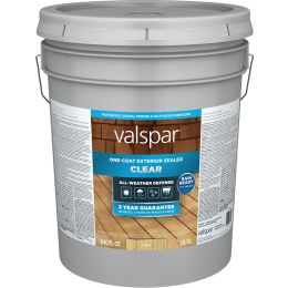 Valspar 5gal Clear One-Coat Exterior Sealer
