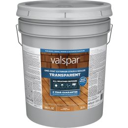 Valspar 5gal Cedar Naturaltone One-Coat Transparent Stain & Sealer