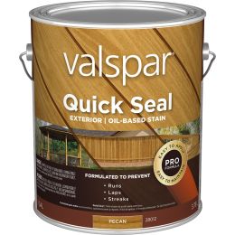 Valspar 1gal Pecan Quick Seal Exterior Oil-Based Exterior Stain