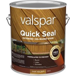 Valspar 1gal Dark Walnut Quick Seal Exterior Oil-Based Exterior Stain
